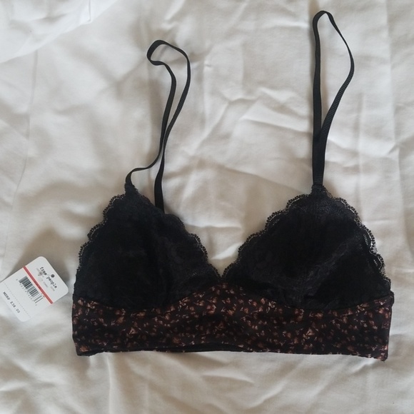 Free People NWT Lace And Floral Bralette - Picture 2 of 7